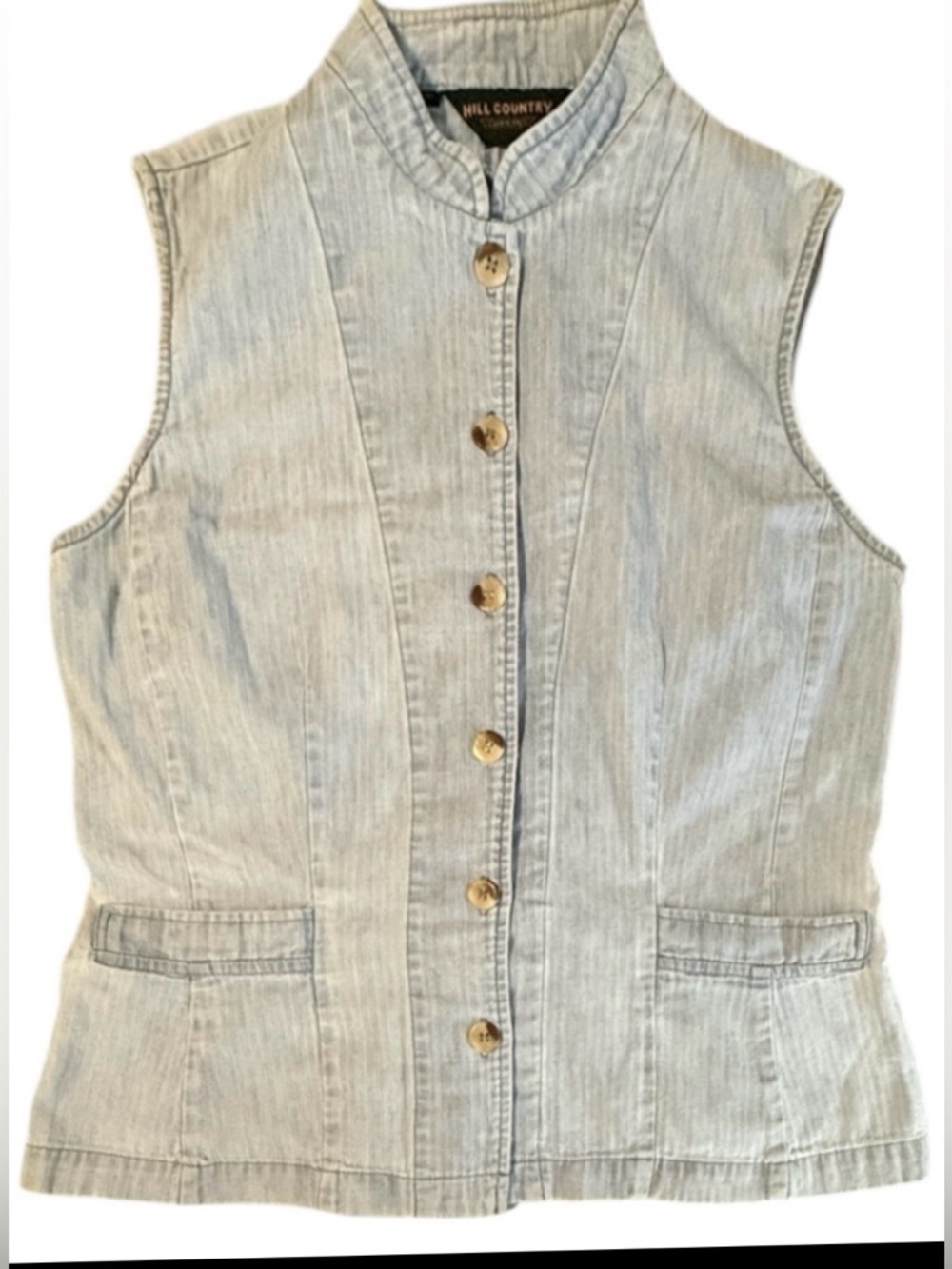 Vintage Hill Country Clothiers sleeveless denim vest Women’s size 12 |